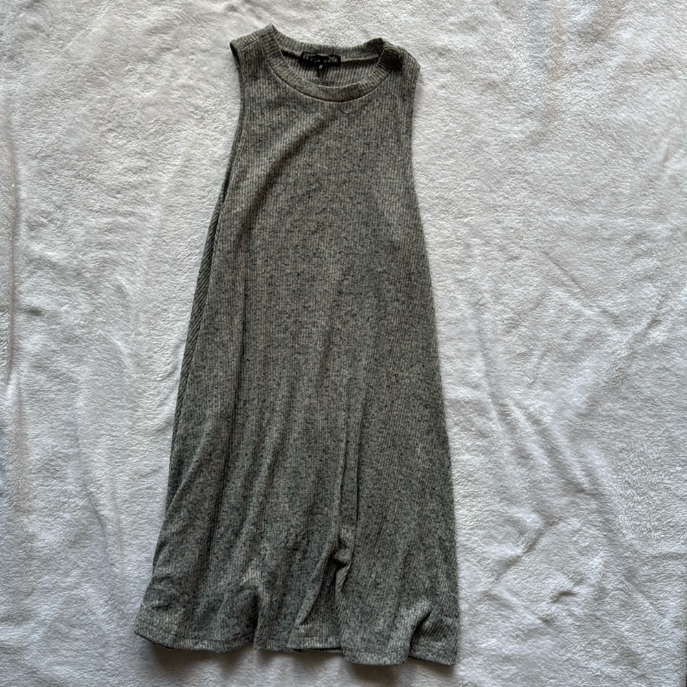Grey a-line mini dress